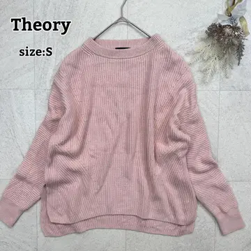 새상품급 [ Theory ] 고급 캐시미어 코튼 와이드 넥 풀오버 S