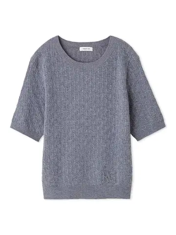 미사용 새상품/FRAY I.D 프레이 아이디/하프 슬리브 니트 풀오버