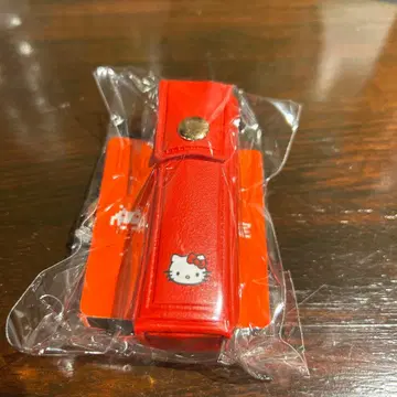 My 헬로키티 리본형 참 포함 립 파우치 빨간색