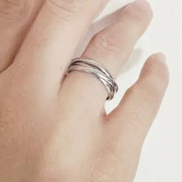 이터니티 반지 스테인리스 실버