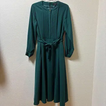 mitsumine 그린 롱 원피스