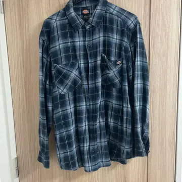 Dickies 체크 무늬 긴팔 셔츠 L 사이즈