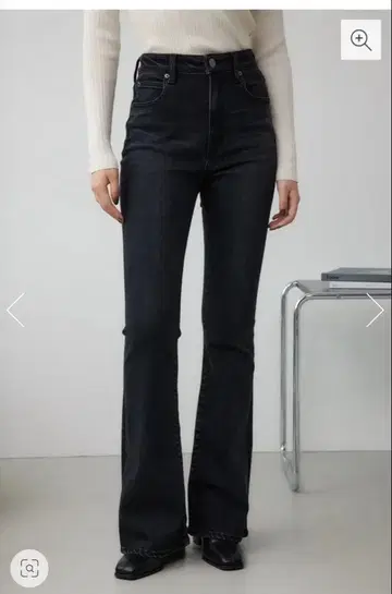 AZUL DENIM 플레어 데님 라이트 블랙 S 사이즈