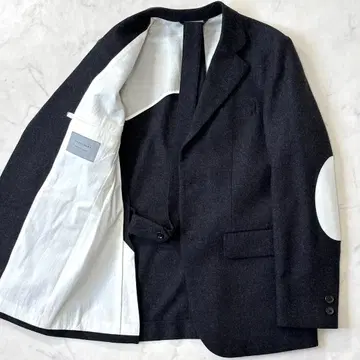 새상품급 마카웨어 엘보우 패치 자켓 단추 3개 그레이 2 sx6