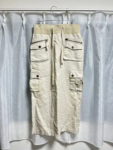 아이보리 y2k 스커트