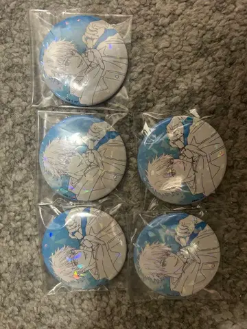 주술회전 말큐브 트레이딩 홀로 캔뱃지 고죠 사토루 선화