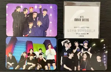 BTS 영화 입장 혜택 포토 카드 3장 컴프 3,300엔