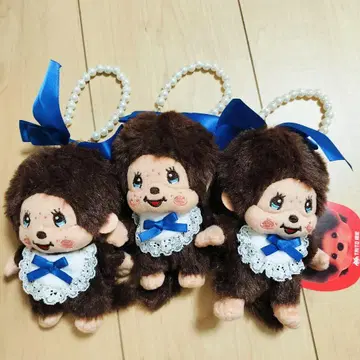 몬치치 DX 마스코트 파랑 빨간색 핑크 리본 파랑 3종 다이토 한정판