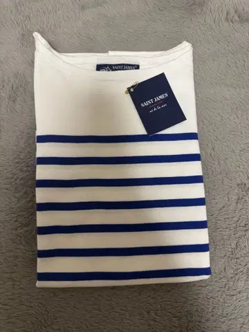 SAINT JAMES 보더 긴팔 T셔츠