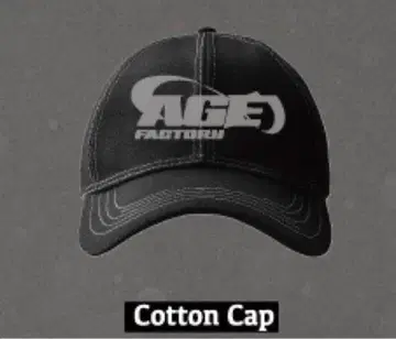 Age Factory 캡 블랙 블랙