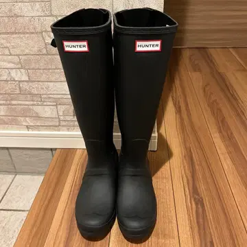 HUNTER 블랙 부츠 25cm 레인부츠 새상품