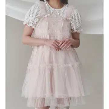 merry jenny 튤 코르셋 미니 원피스