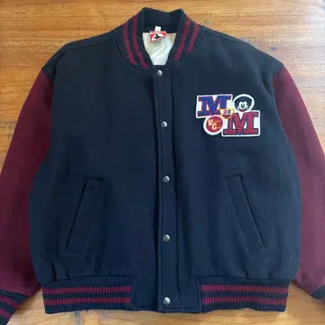 MICKEY.INC 미키 바시티 자켓 XL 사이즈 와펜 90s
