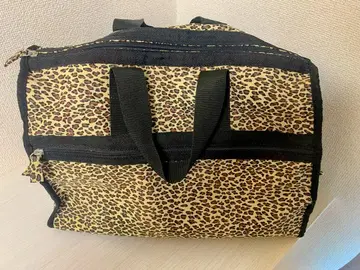레오파드 무늬 보스턴 백