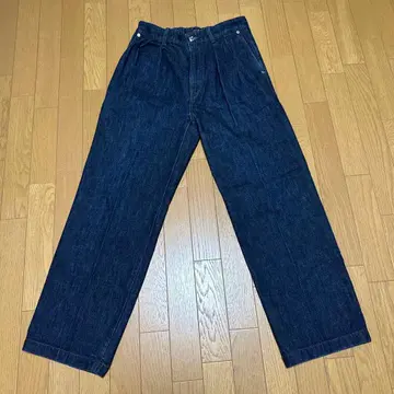 PUBLIC TOKYO 파브릭토쿄 인디고 블루 와이드 팬츠