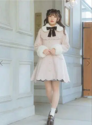 앙크루즈 코트 핑크 M