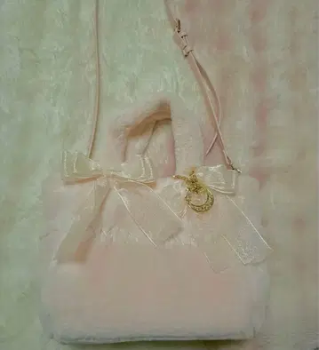 쉬폰 리본 퍼 핸드백 SAMANTHAVEGA 사만다 타바사