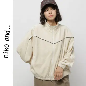 니코앤드 - 파이핑 벨로아 지퍼 블루종