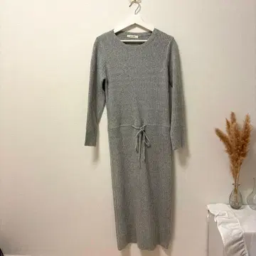 두 아카이브 그레이 긴팔 니트 원피스