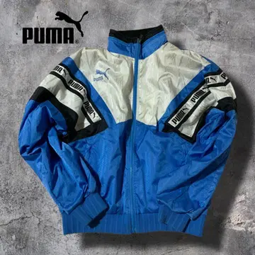 90s 빈티지 PUMA 나일론 자켓 L 파랑 스카이블루 나일론