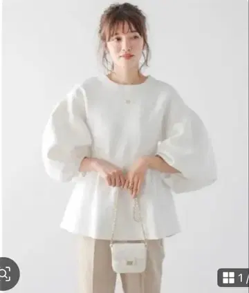 라지엠 미사용 새상품 벌룬 니트 화이트