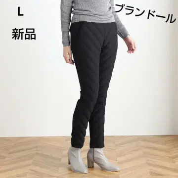 새상품 블론돌 인형 수납 파우치 포함 발수 다운 절개 테이퍼드 팬츠 L