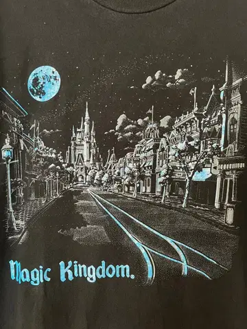 디즈니 빈티지 매직 킹덤 T셔츠 XL 사이즈 90s