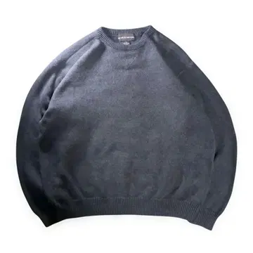 새상품급 Croft&Barrow 앞 V 코튼 니트 차콜 그레이 XL