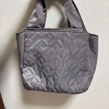 서클 플라워 퀼트 토트 라벤더