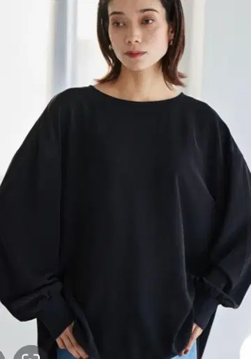 새상품 BARNYARDSTORM 오버 사이즈 블랙 긴팔 블라우스