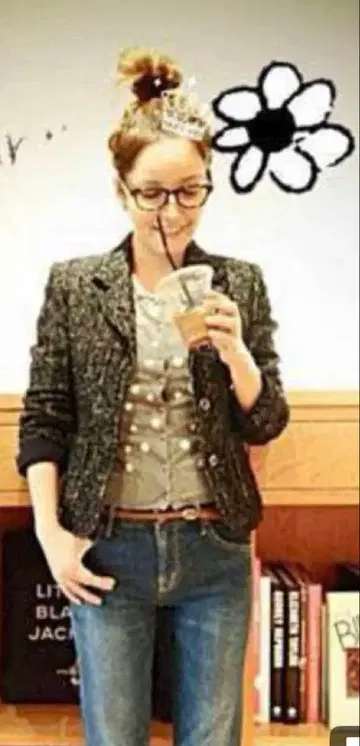 메종 드 리 트위드 자켓 리화 씨