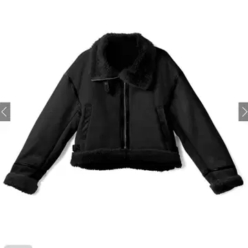 GRL 숏 기장 보아 무스탕 자켓