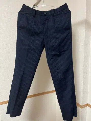 네이비 스트라이프 슬랙스 ABAHOUSE