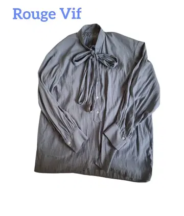 Rouge Vif 긴팔 보타이 블라우스