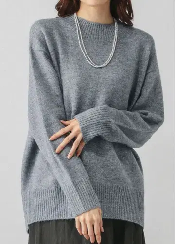 GLOBAL WORK 라메 니트 스웨터