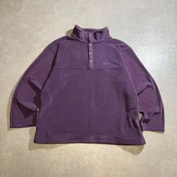 80s 90s L.L.Bean 스냅T 플리스 레어 컬러 포켓 포함