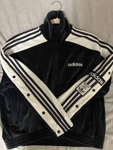 adidas 플리스 자켓 M 블랙/화이트 3 라인