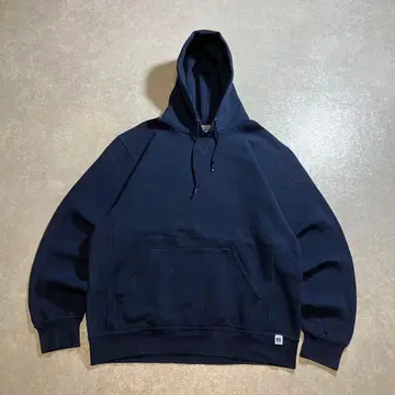 RUSSEL 러셀 애슬레틱 전면 V 후드티 맨투맨 네이비