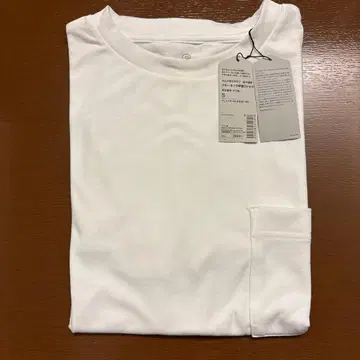 무인양품 얼룩이 잘 지워지는 흡한속건 크루넥 반팔 T셔츠 화이트