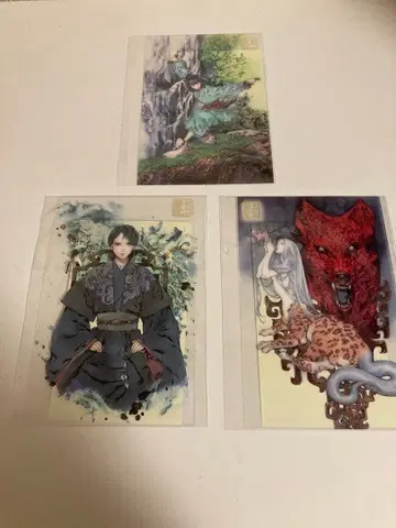 십이국기 엽서 3매 세트 타이키 산시 고란 야리