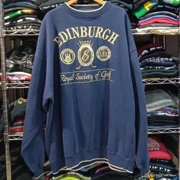 USA 구제 의류 DZ 스포츠 골프 자수 맨투맨