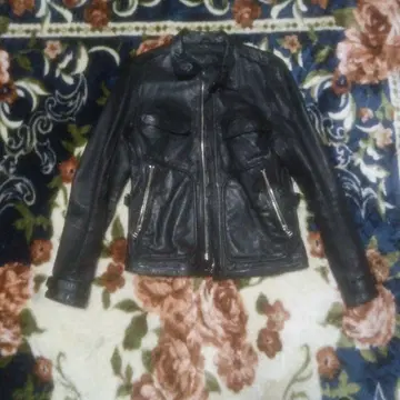 블랙 가죽 자켓