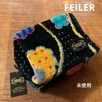 [미사용] FEILER 페이러 슈니르 직조 파우치 양
