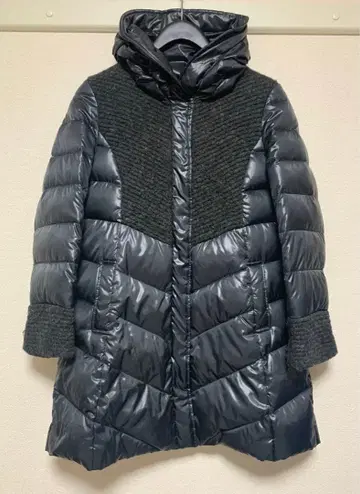 adagietto 다운 코트 네이비 다운 90% 페더 10% 경량