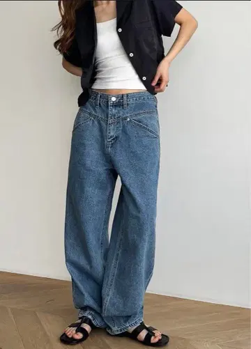 CANALJEAN Elmar 요크 데님 팬츠