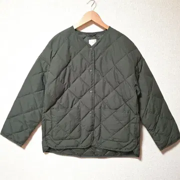 유니클로 퍼프테크 릴랙스 자켓 올리브 M