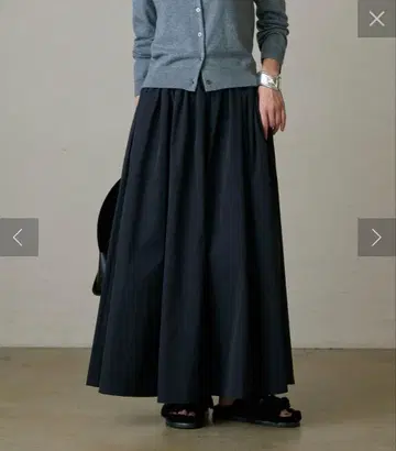 새상품 라운지 드레스 타프타 개더 스커트