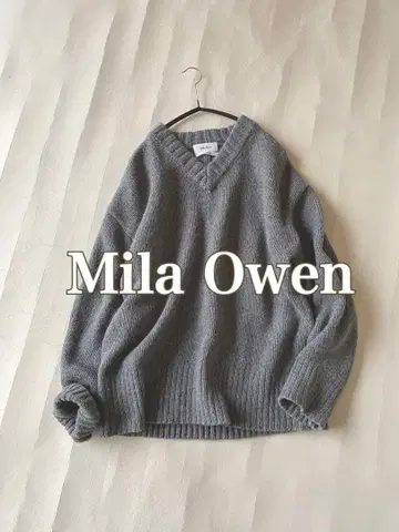 미라 오웬 Mila Owen 루즈핏 라무 울 니트