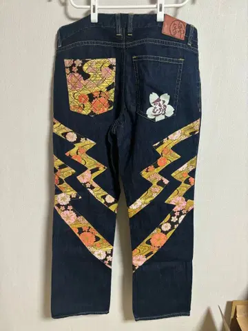 일본풍 패턴 데님  38인치