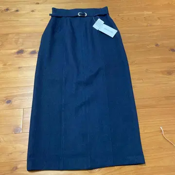 NATURAL BEAUTY BASIC 네이비 롱 스커트 M